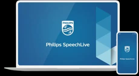 Philips SpeechLive web dictation and transcription solution PCL1000 – browser and smartphone app