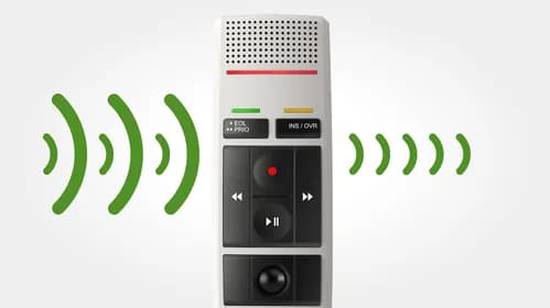 Noise-canceling microphone for accurate speech recognition results