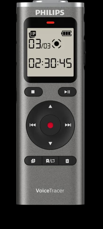 Philips VoiceTracer Audio Recorder DVT1170 – front view