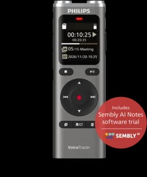 Philips VoiceTracer Audio Recorder DVT2075 – front view