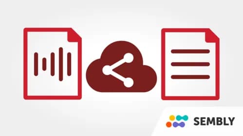 Easily share your voice or meeting recordings with colleagues, family or classmates