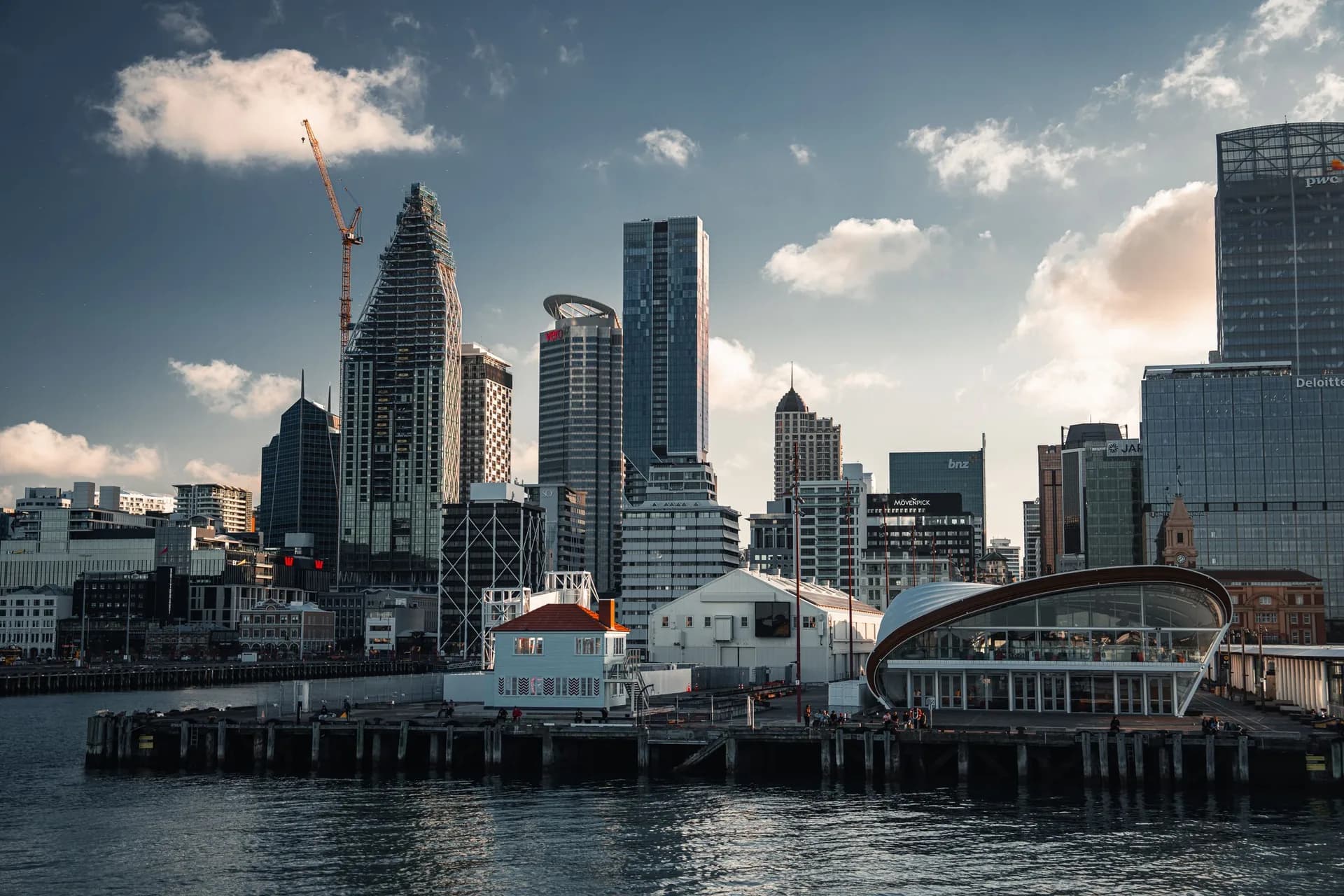 Auckland waterfront and city skyline