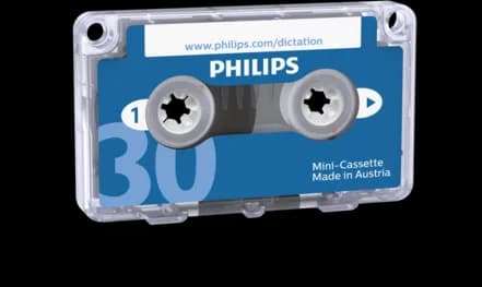Philips PocketMemo Mini cassette LFH0005 – front view