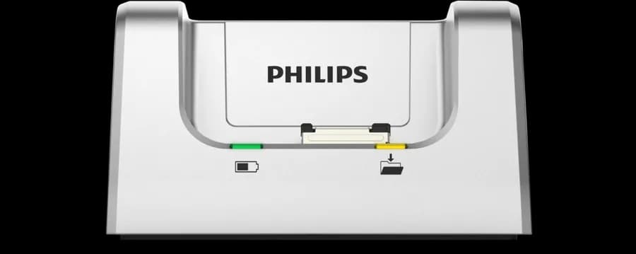 Philips PocketMemo Docking station ACC8120 – front view