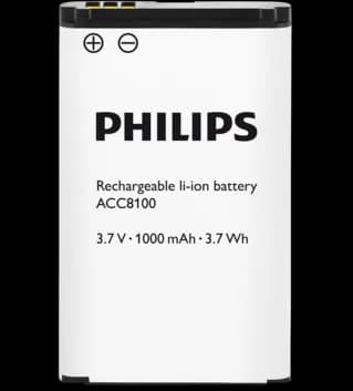Philips Rechargeable li-ion Battery ACC8100 – front view