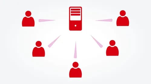 Client-server architecture for easy central administration