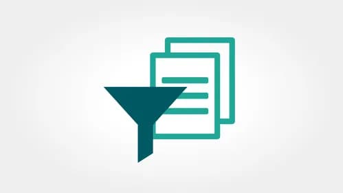 Individual sort and filter options for easy file organization
