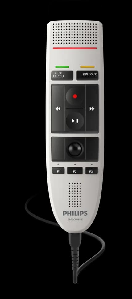 Philips SpeechMike Dictation Microphone LFH3200 – front view