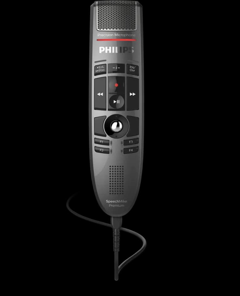 Philips SpeechMike Premium Dictation Microphone LFH3500 – front view