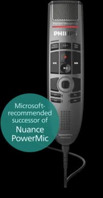Philips SpeechMike Premium Touch Dictation Microphone SMP3700/3800 – front view