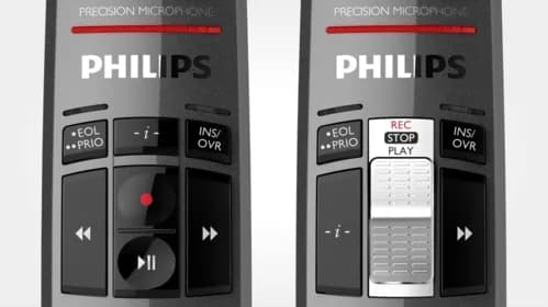 Wear-free slide switch or push buttons for comfortable operation