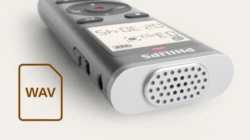 Clear voice recording in WAV format