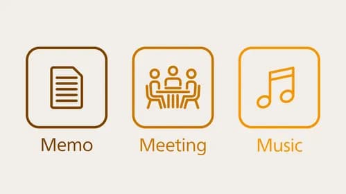 Audio scenes presets optimize audio settings in any recording situation