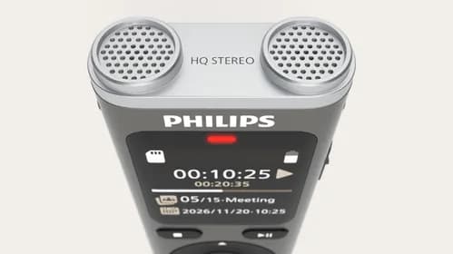 Dual high-sensitivity microphones for natural stereo sound