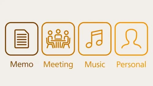 Audio scenes presets optimize audio settings in any recording situation