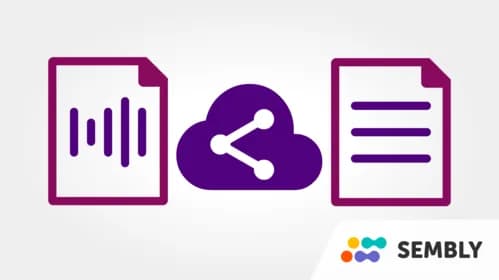Easily share your voice or meeting recordings with colleagues, family or classmates