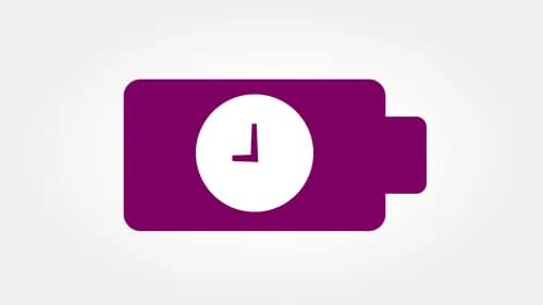 Rechargeable Li-ion polymer battery for extra-long recording