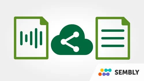 Easily share your voice or meeting recordings with colleagues, family or classmates